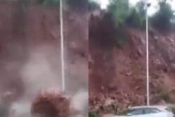 Viral Video Of Cars Narrowly Escaping Landslide In Himachal Pradesh Is Scary