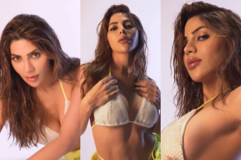 Hot! Nikki Tamboli Raises Temperatures in a Sizzling Bikini, Drops a Sexy Video; Watch