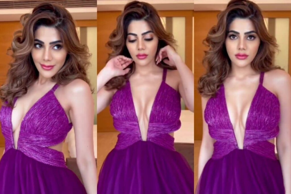 Sexy! Nikki Tamboli Goes Bold In A Very Plunging Mini Dress, Hot Video Goes Viral; Watch