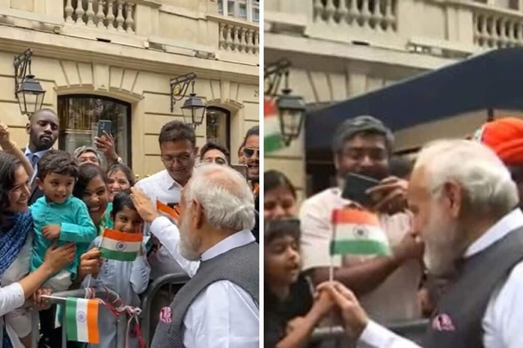 Modi in France: PM Receives Rousing Welcome from Indian Community in Paris | WATCH