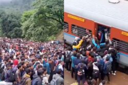 Shocking Video Shows Huge Crowds Flocking on Railway Tracks Near Dudhsagar Falls in Goa