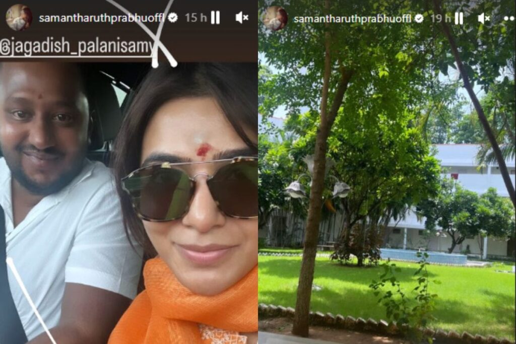 Samantha Begins Acting Break With a Visit To Vellore Golden Temple, Listens To This Romantic Song