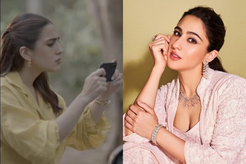 Sara Ali Khan Spotted Taking Pictures Of Her Car Outside Mumbai, Fans Speculate Ad Shoot; Watch
