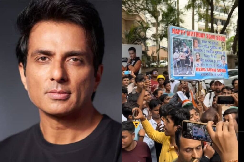 Fans Gather In Large Numbers At Sonu Sood's House To Wish Him On His 50th Birthday; Watch