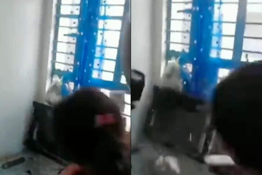Woman Aggressively Breaks TV Screen After She Catches Son Watching 'Hentai', Video Goes Viral