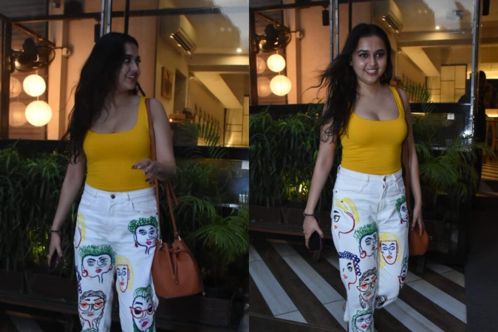 Tejasswi Prakash Exudes Effortless Glam in Chic Casuals As She Goes Out And About in Town
