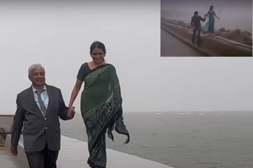 Couple Replicates Amitabh Bachchan's 'Rimjhim Gire Sawan' Sequence Amid Mumbai Rains