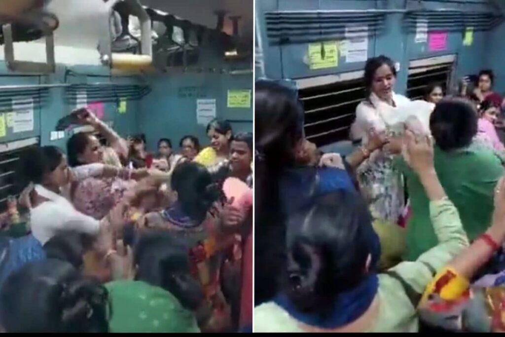 Kolkata Local Erupts in Chaos After Women Blow Slaps, Slippers on Each Other in Viral Video