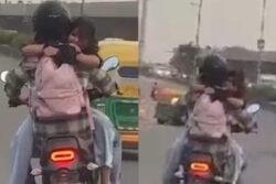 Delhi Couple's 'Romance' on Speeding Bike Draws Police Attention, Video Surfaces Online