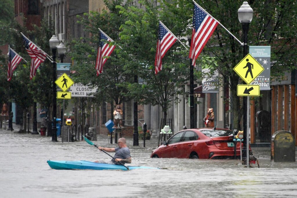 US State of Vermont Hit by Catastrophic Floods, Evacuations Underway