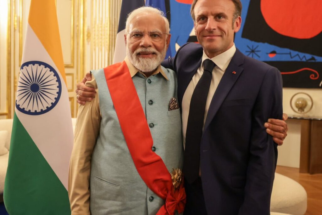 PM Modi Receives France's Highest Honor, Grand Cross of the Legion of Honor