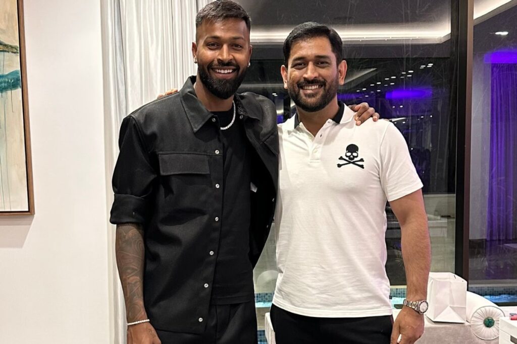 MS Dhoni's Old Picture With Hardik Pandya Shows The Former Sporting White T-Shirt Worth Rs 18,427