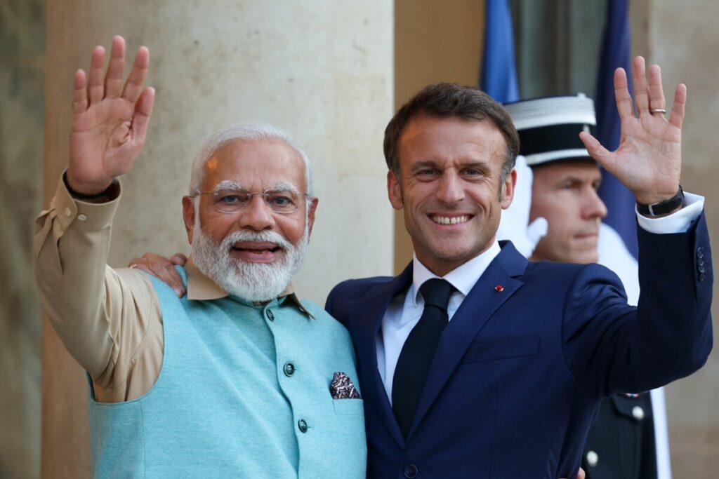French President Macron Hosts PM Modi for Private Dinner at the Élysée Palace