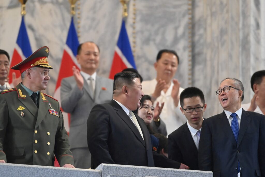 North Korean Leader Oversees Military Parade, Shows New Weapons to Russian, Chinese Delegates