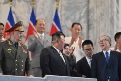North Korean Leader Oversees Military Parade, Shows New Weapons to Russian, Chinese Delegates