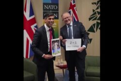 VIDEO: Rishi Sunak, Albanese Bring England-Australia Ashes Banter to NATO Summit