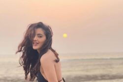 South Actress Malvika Sharma Exudes Beach Vibe In Black Bikini