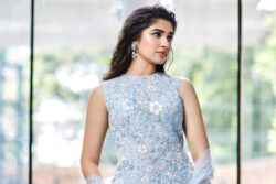 Actress Krithi Shetty Dazzles In Pastel Blue Kurta Sharara Set, See Pics