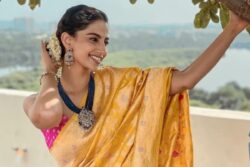 Meenakshi Chaudhary Looks Radiant In Traditional Saree Look, See Pics