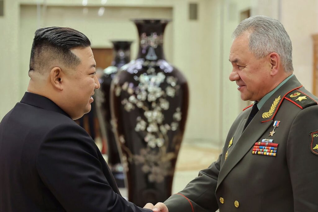 North Korean Leader Kim Jong Un, Russian Defense Minister Hold Talks in Pyongyang
