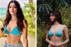 Janhvi Kapoor and Khushi Kapoor Set The Internet On Fire in the Same Aqua Bikini Top