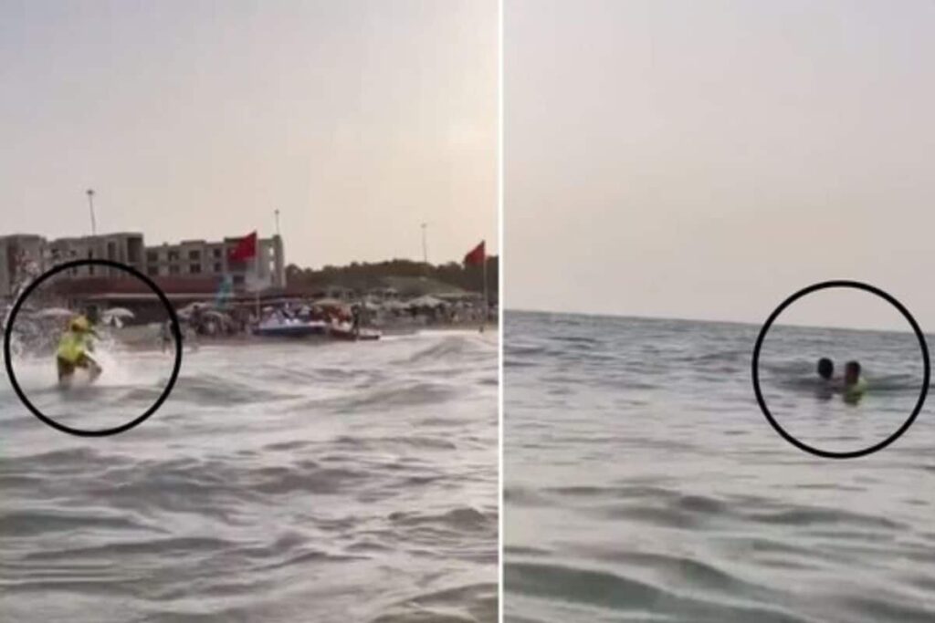 Man Saves A Drowning Person In This Viral Video; Twitter Calls It ‘Staged’