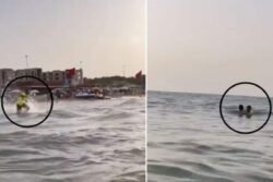 Man Saves A Drowning Person In This Viral Video; Twitter Calls It ‘Staged’