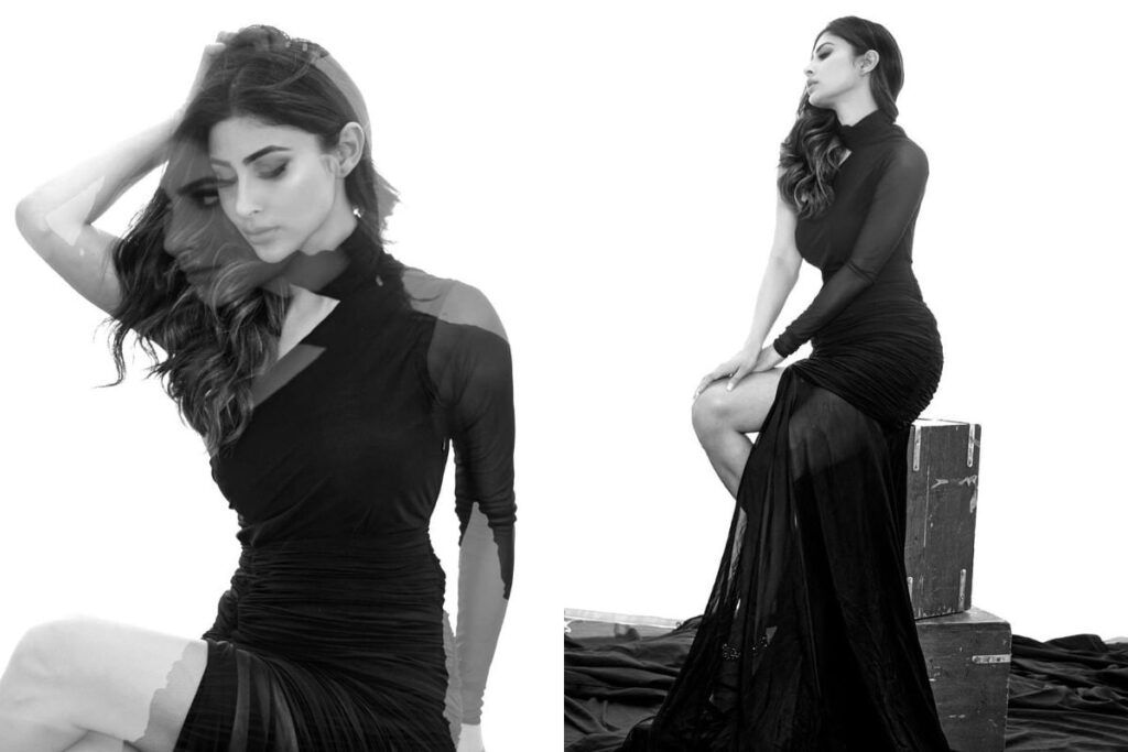 Mouni Roy Oozes Oomph in a Gorgoues Off-Shoulder Gown and Flawless Makeup; See Photos