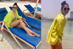 SEXY! Rakul Preet Singh Oozes Oomph in a Super Hot Neon Bikini at Dubai Vacation