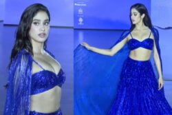Janhvi Kapoor Creates Bawaal in Blue; Turns Showstopper for Gaurav Gupta at ICW 2023