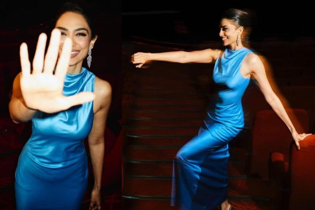 Sobhita Dhulipala Looks Her Hottest Best in a Cobalt Blue Gown for Premiere of The Night Manager 2