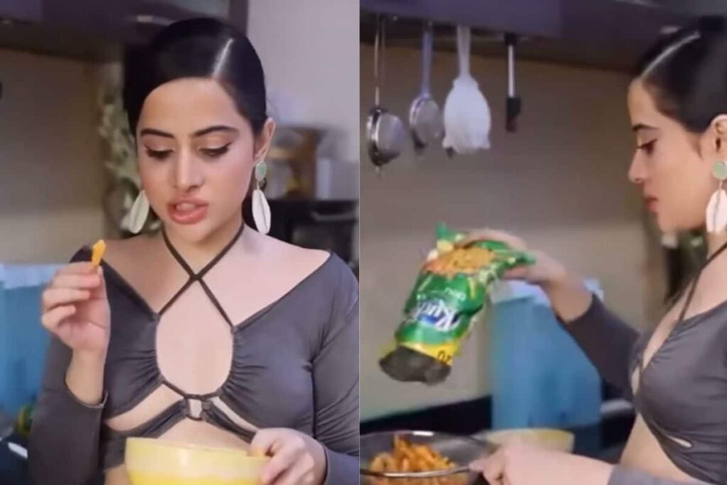 Urfi Javed Washes Kurkure Before Eating And Nobody is 'Digesting' Her Viral Video