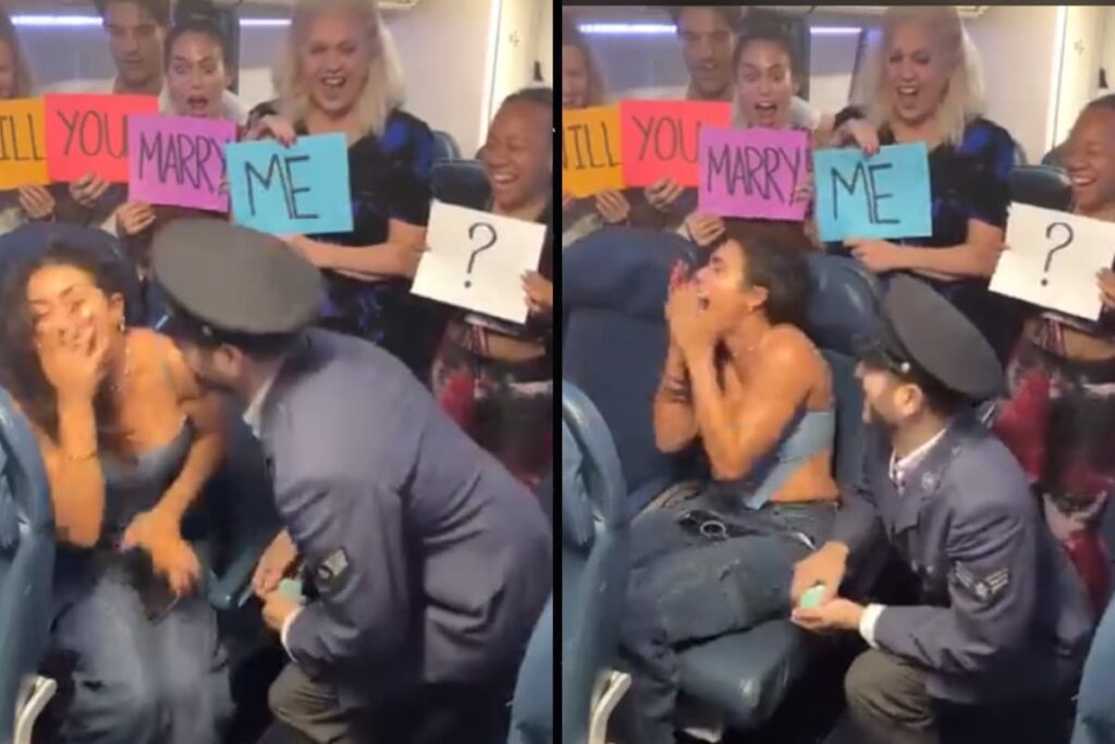 Video Of Pilot's In-Flight Proposal At 10,000 Feet Is Pure Love
