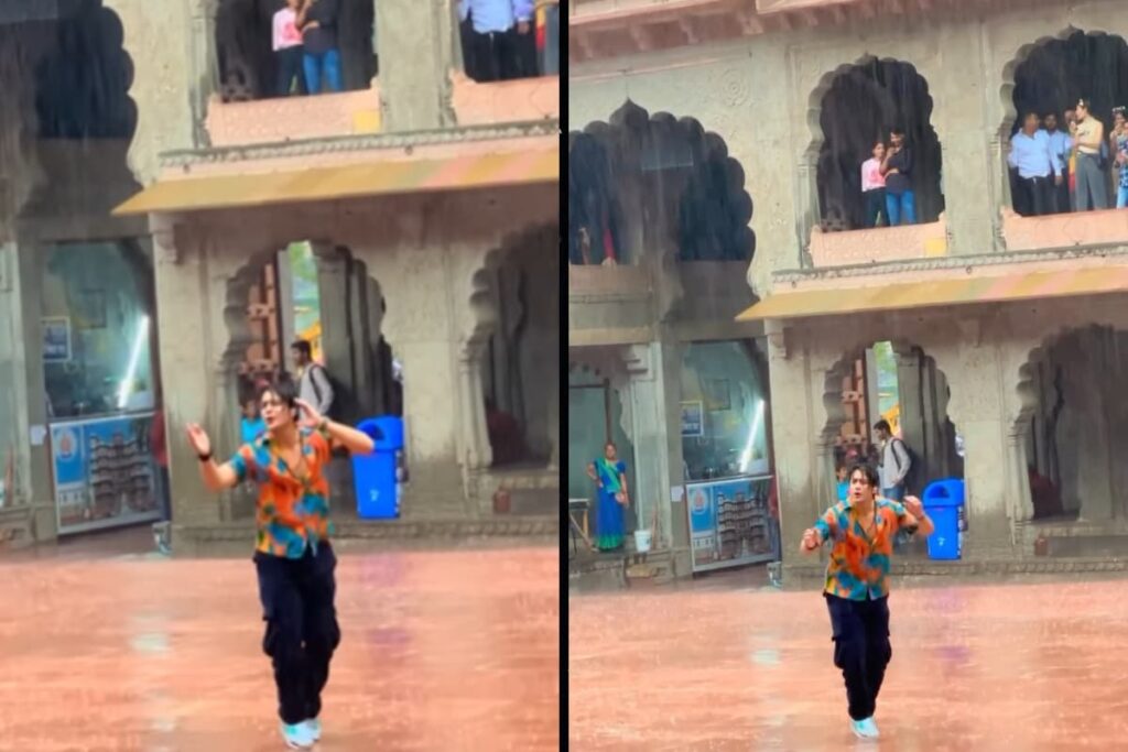 Man Grooves To Salman Khan's Tum Par Hum Hai Atke Yaara In Rain, Let Us Make It Viral