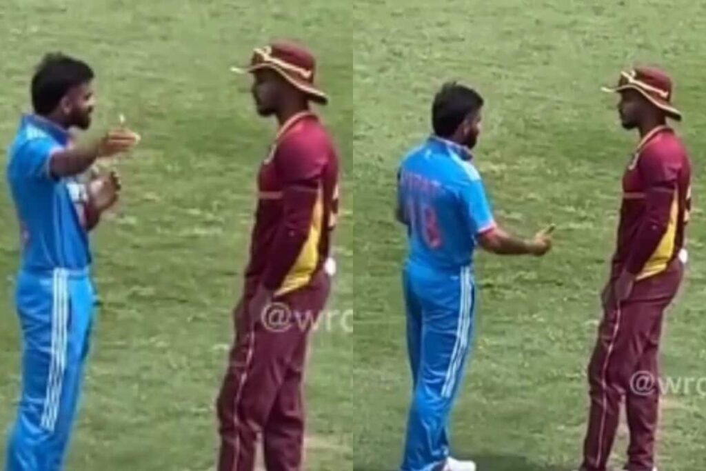 Watch: Virat Kohli's Conversation With West Indies Batter Brandon King Delights Fans