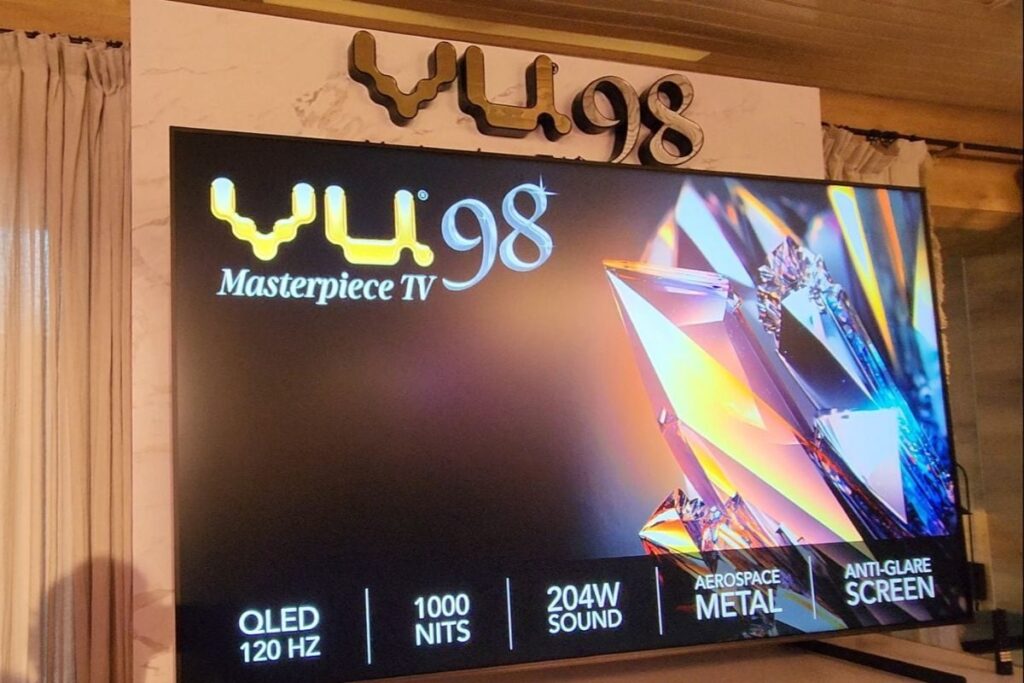 VU Launches 98-inch QLED Smart TV With Dolby Vision That Costs Rs 6 Lakh