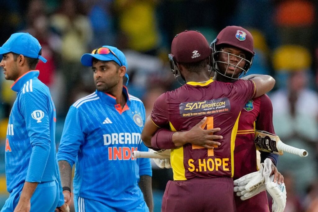 IND vs WI, 2nd ODI: Shai Hope's Fifty Foils India's Ploy of Benchin Virat, Rohit as Windies Win by 6 Wickets