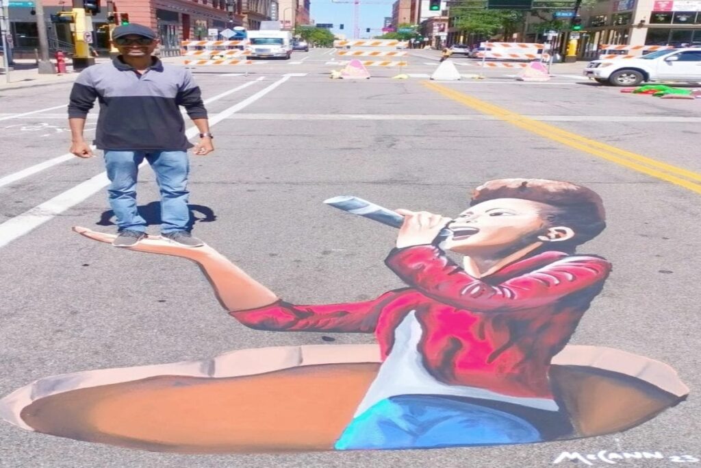 3D Artist From Telangana Shines at Downtown Minneapolis Street Art Festival
