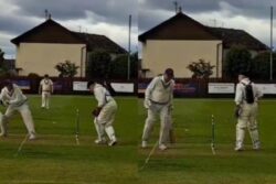 Watch: 83-year-old Former Scotland Wicketkeeper Plays With Oxygen Cylinder Strapped to His Back