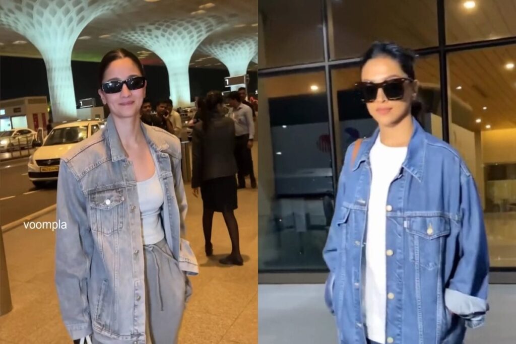 Alia Bhatt Rocks a Denim Jacket Look at the Airport, Fans Feel Deepika Padukone Inspired Her