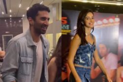 Ananya Panday Can’t Stop Blushing As Paps Ask Her To Pose With Aditya Roy Kapur; Watch