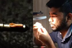 Artist Creates Wooden Spoon Smaller Than Nib Of A Pen; World Record, Obviously