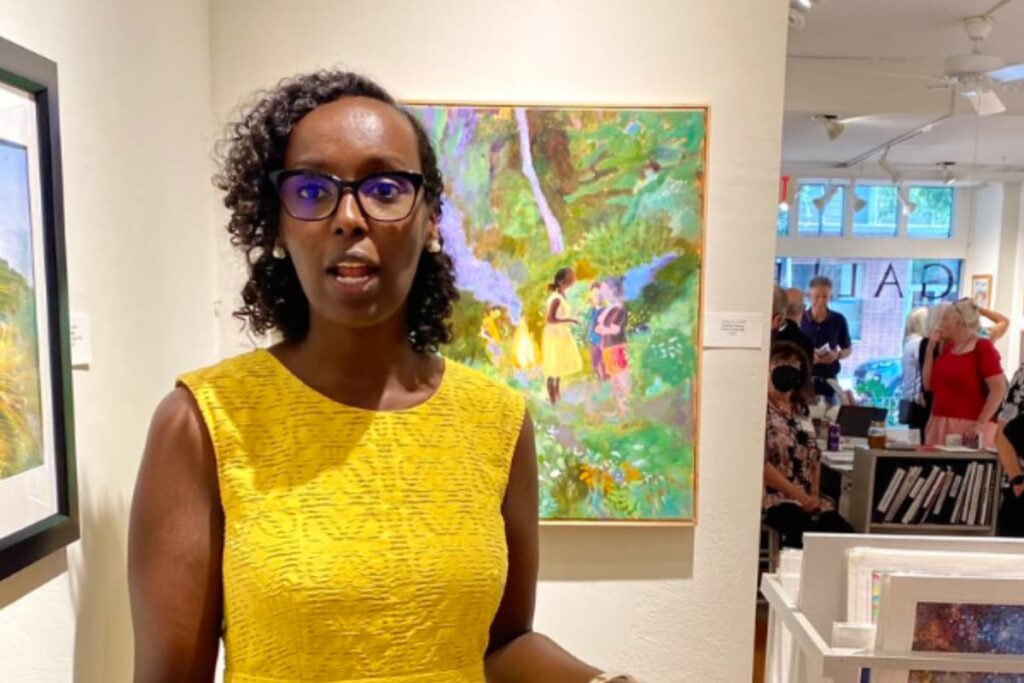 Artist's Surprise Invitation To Exhibition Turns Out To Be 'Incredibly Moving' For Her Neighbour