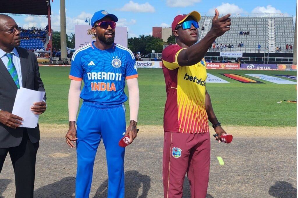 IND vs WI, 4th T20I: West Indies Skipper Rovman Powell Opts to Bat Against Unchanged India
