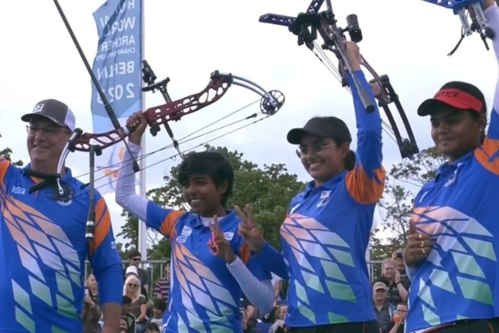 World Archery Championships: Indian Women's Compound Team Bag Gold in Berlin