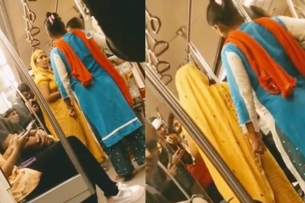 Women Scream, Fight in Delhi Metro For Not Getting Space to Stand, Video is Now Viral
