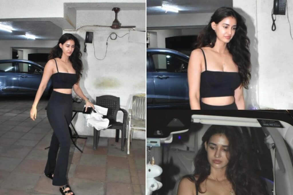 Sexy! Disha Patani Keeps It Bold Yet Comfy In Black Bralette As She Gets Spotted