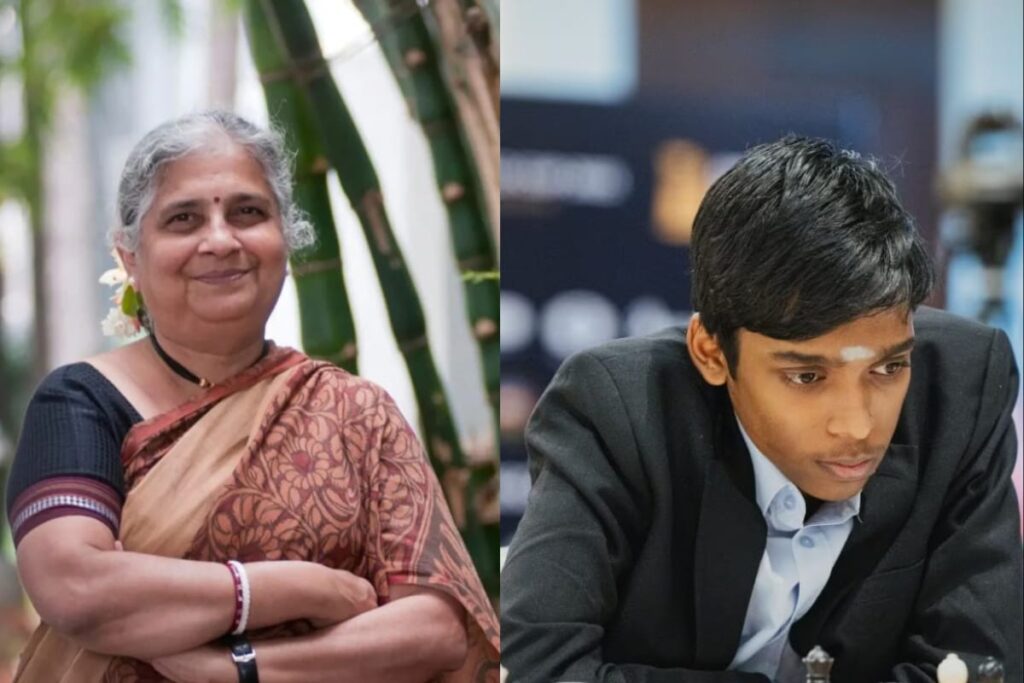 'Don't Give Him Tension': Sudha Murthy Backs Chess Prodigy R Praggnanandhaa Ahead Of World Cup