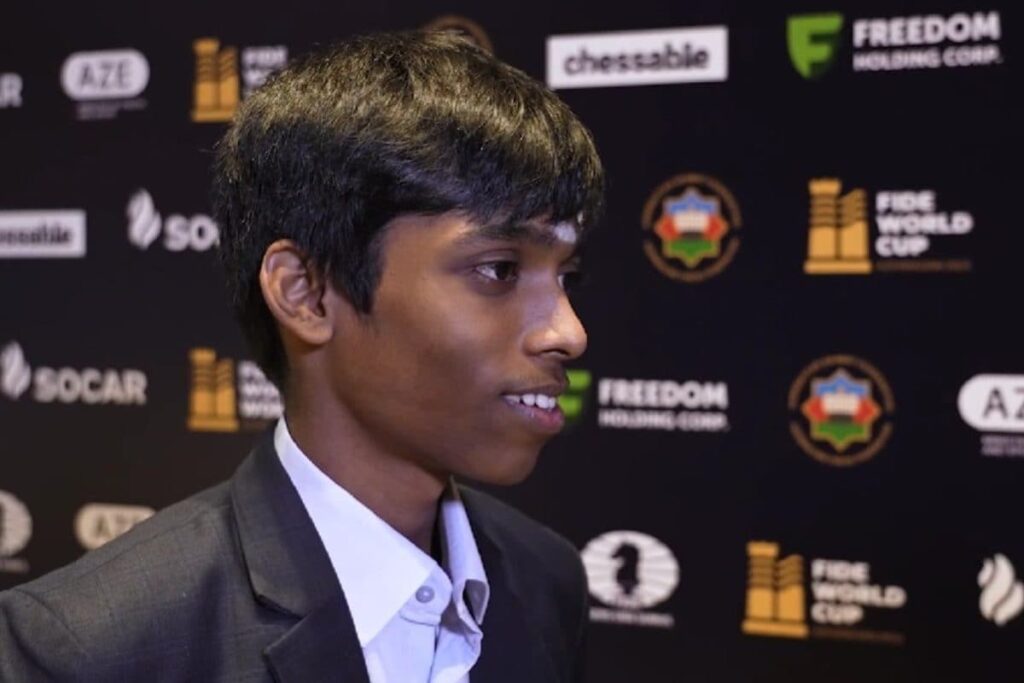 FIDE World Cup: Praggnanandhaa R Holds Fabiano Caruana to Another Draw as Fixture Heads to Tie-break, Magnus Carlsen Into Final