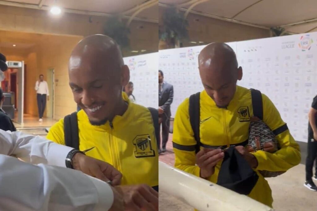WATCH: Saudi Arabian Fan Gifts Fabinho Expensive Rolex Watch, Al Ittihad Star Drops it Seconds Later!